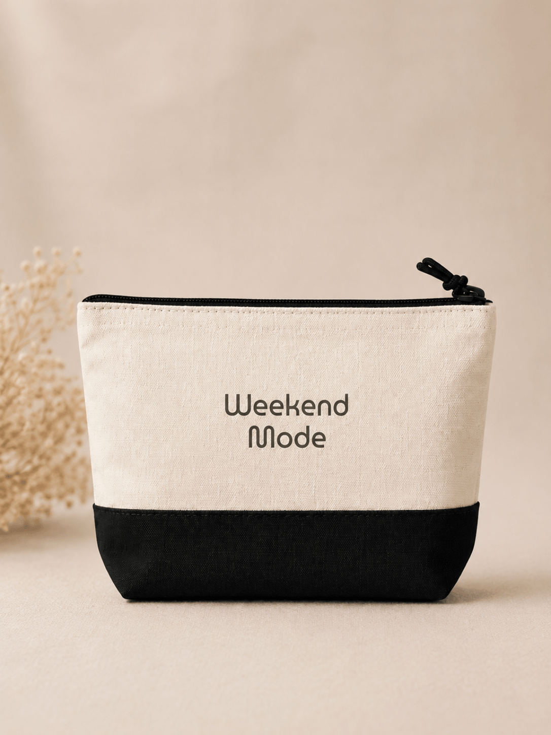 100% Cotton Canvas Accessory Bag - Minimal Collection