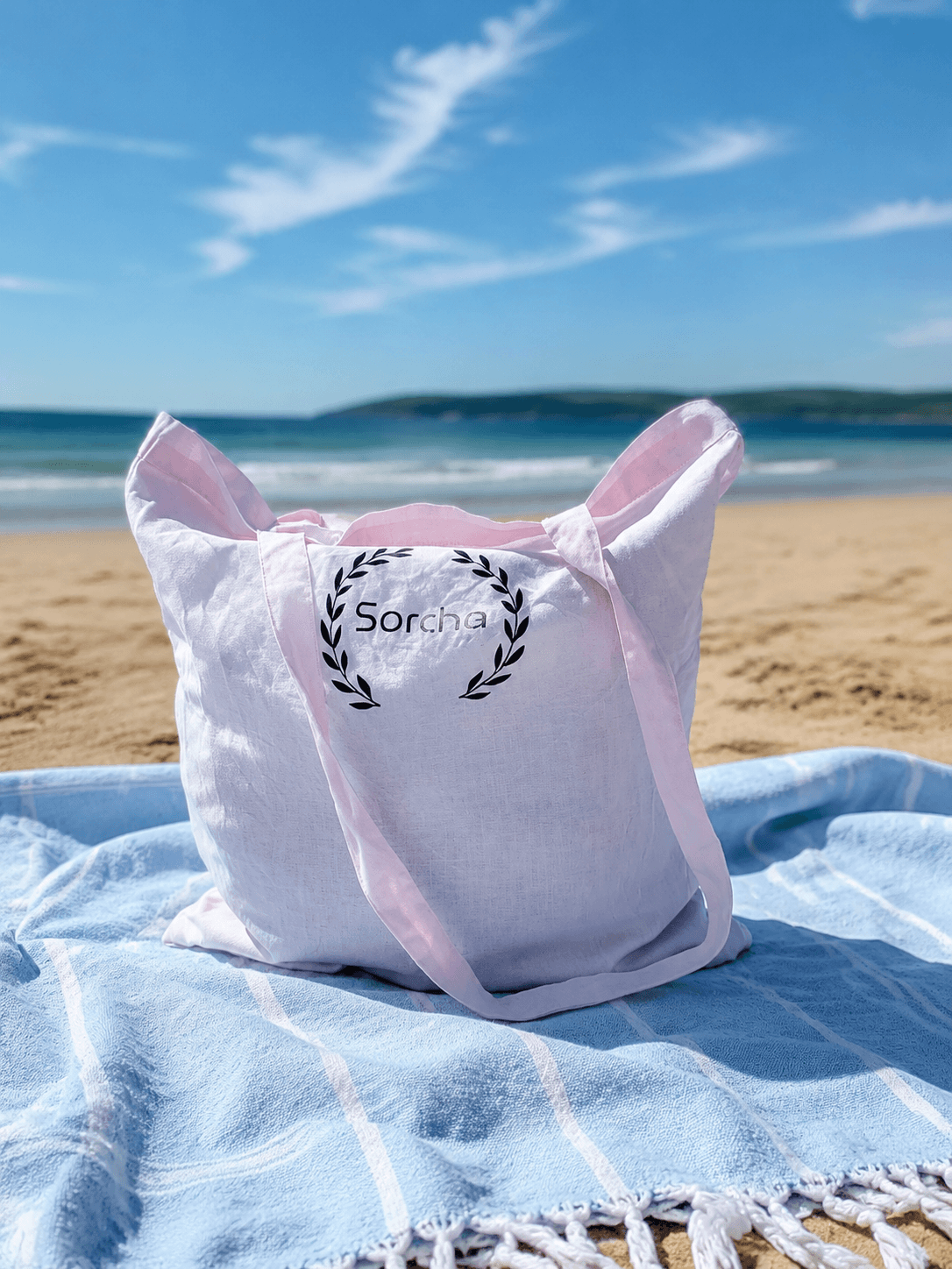 100% Cotton Tote Bag 10L - Pink Laurel Collection