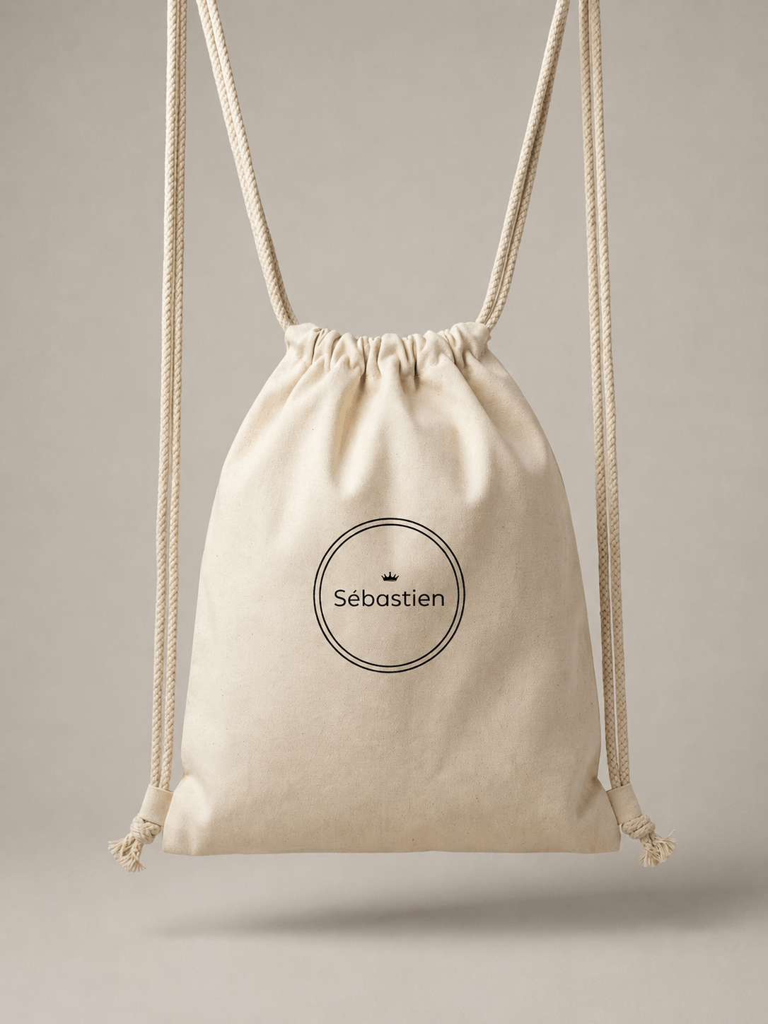 100% Cotton Drawstring Backpack