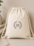 Kids 100% Cotton Drawstring Backpack - Laurel Collection