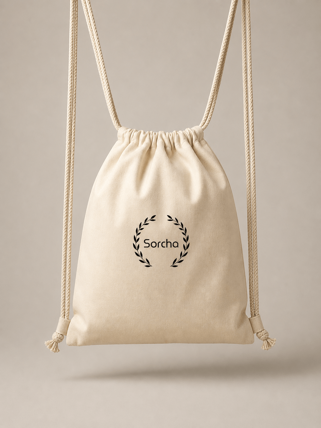 100% Cotton Drawstring Backpack