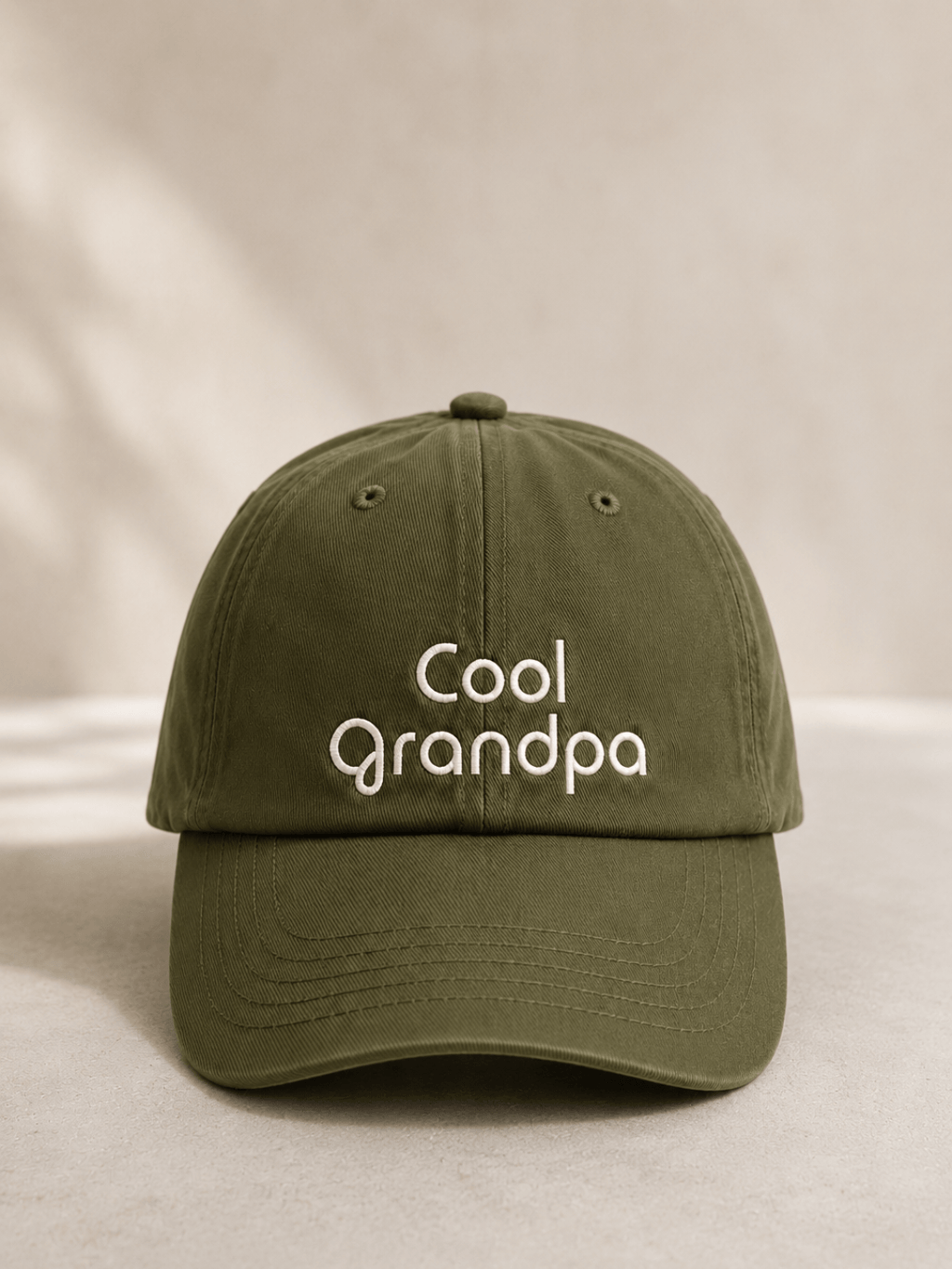 Personalised Adult Cap - Olive