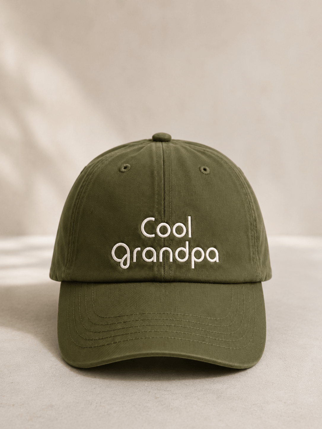 Personalised Adult Cap - Olive