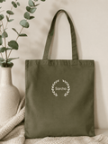 100% Cotton Tote Bag 10L - Olive Laurel Collection