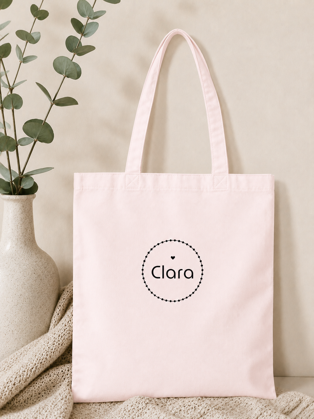 100% Cotton Tote Bag 10L - Pink Love Collection